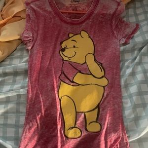 Winnie the Pooh, cotton and polyester shirt, soft, long, shirt for leggings,